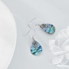 Abalone Shell Dangle Drop Earrings for Women 925 Sterling Silver
