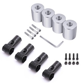 vnomlas Φ28 Director Pipe, Roof Carrier Bar for Cars, Spacia, Director Pipe, Attachment, Van Compatible, Inner Hexagonal, Aluminum for Mounting, DIY Production, Comfortable for Sleeping in Car,