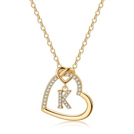 M MOOHAM Initial Necklaces for Women, Initial Necklace K Necklace for Girls Gold Initial Necklace for Women Letter Necklace Gifts for Teen Girls Necklaces for Teen Girls Jewelry for Teen Girls