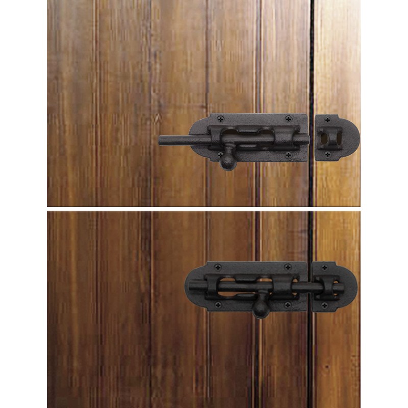 FUXXER® Solid Door Bolt with Knob, Cast Iron Design, 200