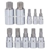 Triple Spline Bit Socket 10 Pcs M4 To CR V