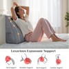 BJRYECLTD Triangular Wedge Headboard Reading Pillow for Sitting Up in