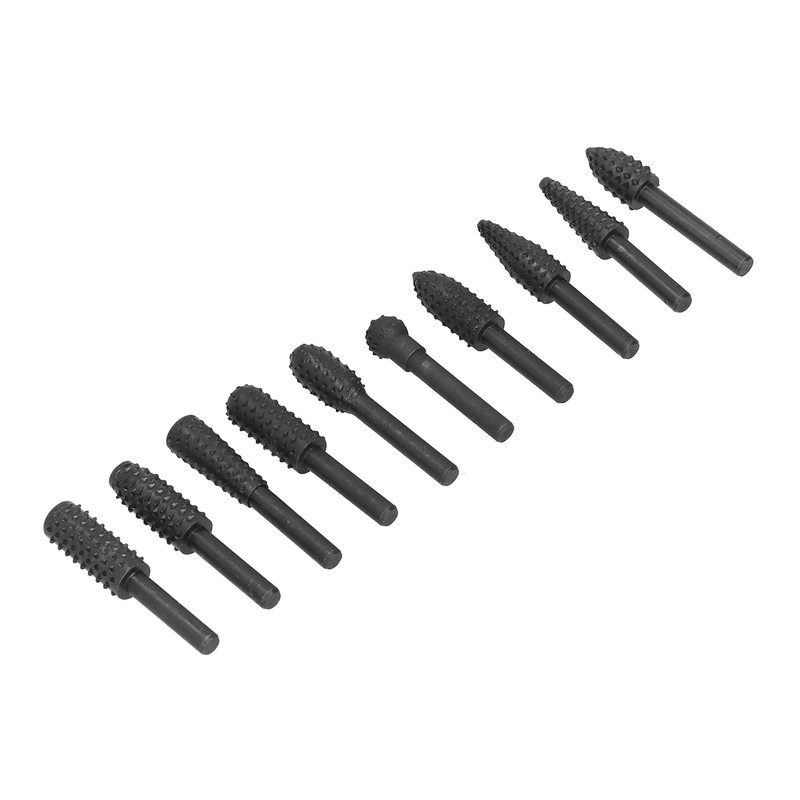10Pcs Carving Bit Set Electric Rotatable Efficient Multifunctional Grinding Head