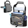 LUXJA Car Front Seat Organizer with Cover and Laptop Sleeve,