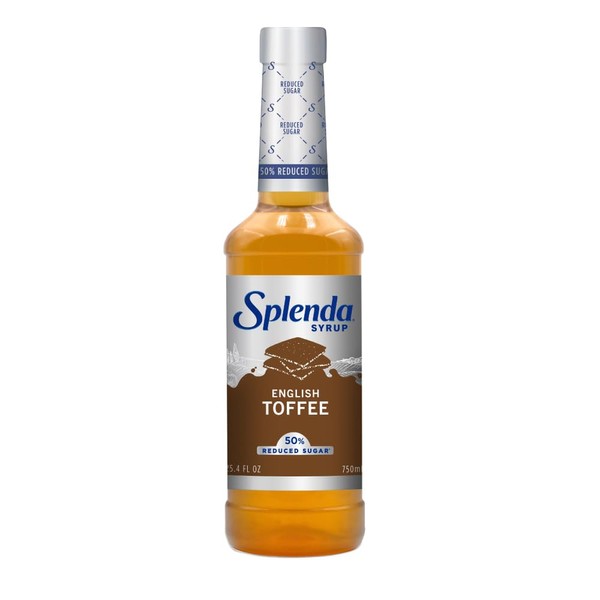 Splenda Coffee Syrup, English Toffee, Reduced Sugar, Flavored Liquid Syrups