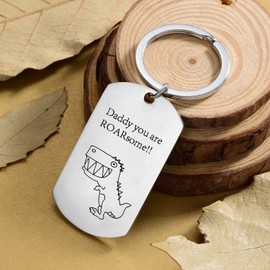 Daddy Keyring Fathers Keychain Dad Gifts From Son Daughter Father's Day Christmas Gifts For Dad Birthday Gifts Daddy You are ROARsome (Daddy You are ROARsome)