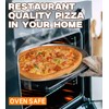 Yuiicaov Stainless Steel Pizza Pan 12 inch, Pizza Pan for