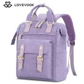 LOVEVOOK 14 inch Mini Backpack for Women - Cute and Stylish Daypacks for Shopping, Work, and Dating，Back to School:_Purple-purple
