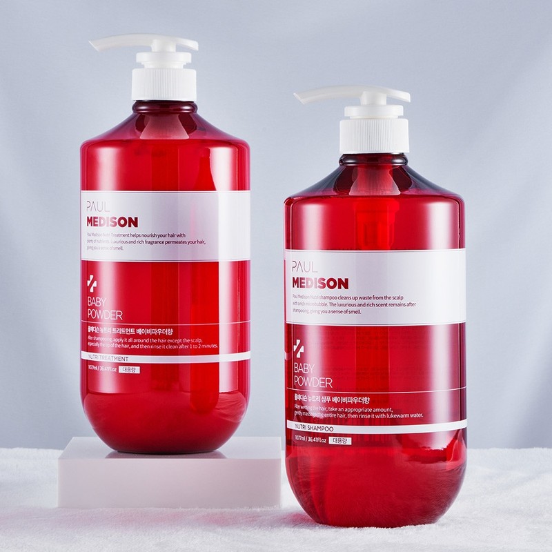 Paul Madison Nutri Shampoo Treatment 2 Piece Set Baby Powder