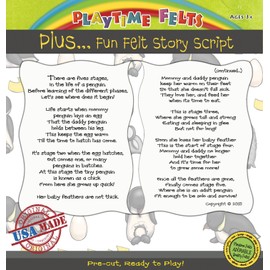 Playtime Felts Penguin Life Cycle Felt Board Story Set - Precut