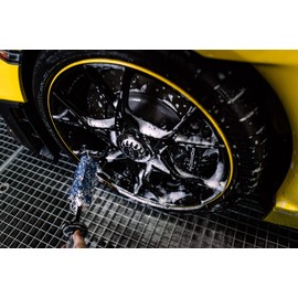 detailmate Detailmasters Rim Cleaning Set 1L + Aurum UltraFlat Microfibre Wheel Brush Microfibre Cloth 320GSM