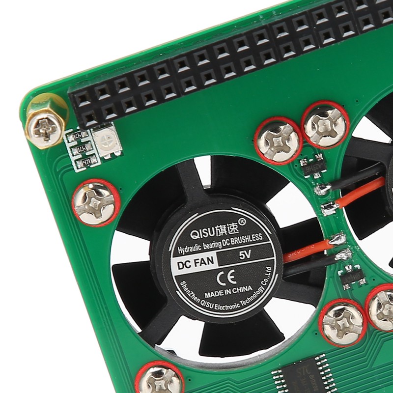 Cooling Fan SingleChip Computer Accessory Replacement for Raspberry Pi 3B