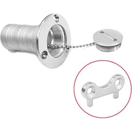 2Pcs Silver Marine Boat Gas Cap Key Stainless Steel Gas Water Fuel Tank Fill Filler Tool Marine Yacht Boat Accessories, Boat Deck Hardware