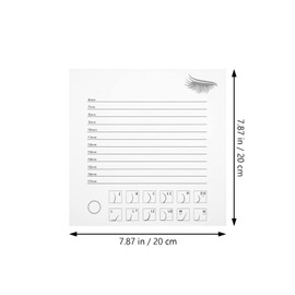 Beavorty Acrylic Eyelash Display Board Transparent Eyelash Tray for Extensions Marks Salon Supply for Organizing and Storing False Lashes
