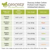 Unbleached Prefold Cloth Diapers by OsoCozy – 100% Cotton, Durable,