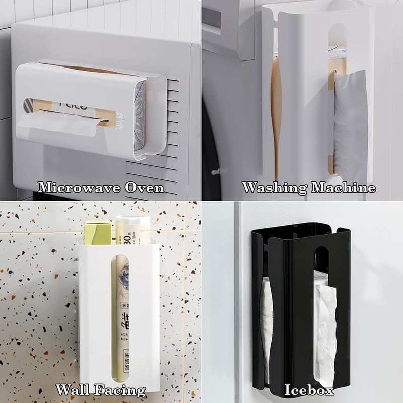 OLizee® Magnetic Dryer Sheet Holder Dryer Sheet Container Kitchen Tissue