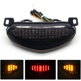 MZS Motorcycle Tail Light Turn Signal LED Integrated Blinker Smoke Compatible with EX 650 EX650 ER6n ER6f 2009-2011 / KLZ1000 KLZ 1000 2012-2018 / EX400 2011-2013 / ER-4N 2011-2013
