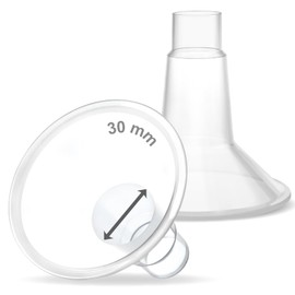 Maymom MyFit Breast Shields 30 mm Compatible with Medela Breast Pumps PersonalFit, Freestyle, Harmony and Maxi, Fits Flex Connector, Pack of 2