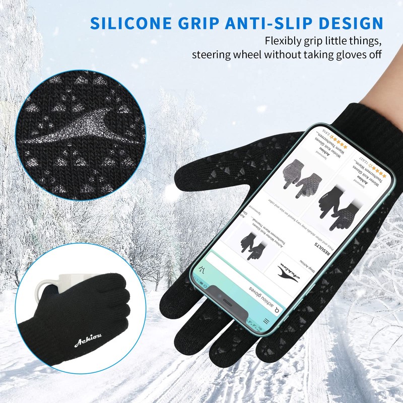 Achiou - Apparel - Apparel - Achiou Winter Knit Gloves