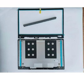 Cubierta LCD de repuesto para portátil con tapa trasera trasera trasera y cubierta de bisagra para Lenovo ThinkBook 14 G2 G3 ITL 5CB1B02549 5CB1K18593 5H50S28991 (cubierta trasera LCD con tapa de