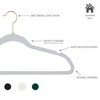 Simplify Slim Velvet Gold Hook Clothes Hangers 100 Pack |