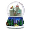 Musical New York City Christmas Snow Globe Rockefeller Center Skyline