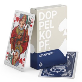 Doppelkopf Playing Cards Made of 100% Plastic, Premium* (Plastic +) French, Waterproof (Standard)