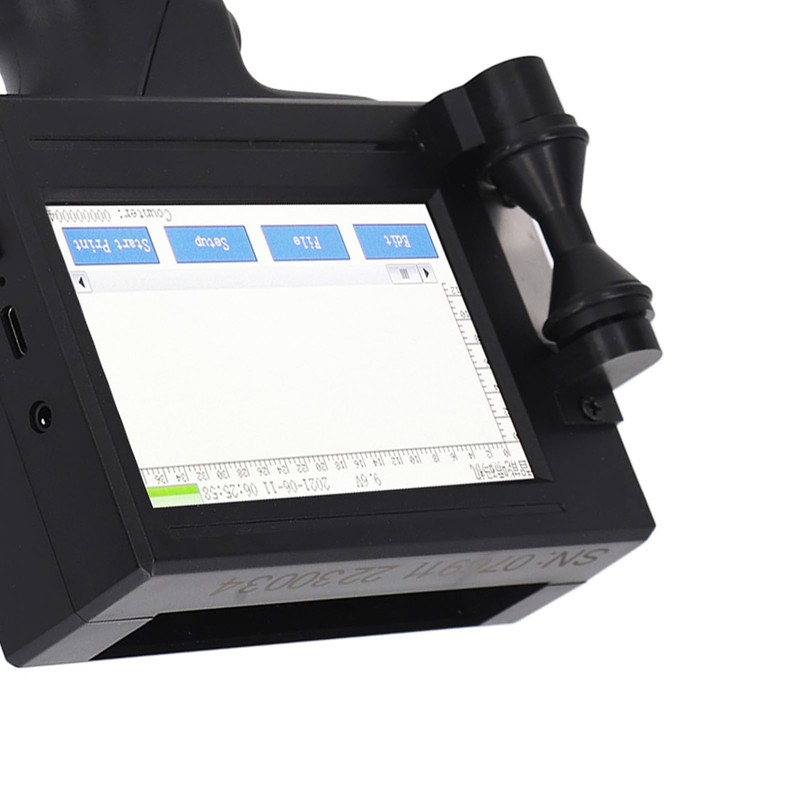 Handheld Inkjet Printer, Portable Intelligent Handheld Printer with LED Touch