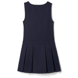 French Toast Girls 4-14 Pleated Jumper with Heart Zipper - Navy, 7