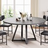 Jocoevol 51“ Round Kitchen Dining Room Table for 6-8, Circle