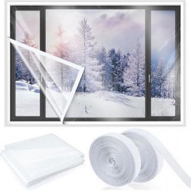 Forward Tech 0.2mm EVA Windproof Window Film - Draft Stopper & Thermal Insulation for Cold Weather 180x180cm