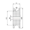 ZAB-S Profile Plastic Roller for Rope Diameter 20 mm -