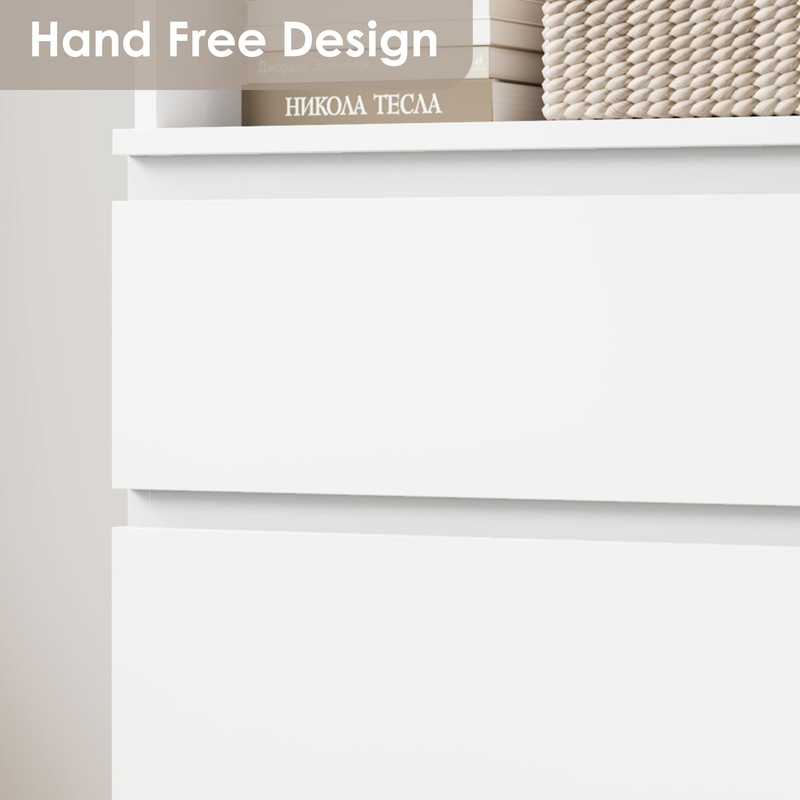 IDEALHOUSE 70" H Bookcase with 3 Storage Drawers,Tall Bookshelf w/