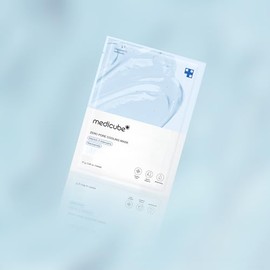 MEDICUBE Zero Pore Cooling Mask, Mascarilla Facial Coreana de Hoja con Niacinamida, Adenosina, Alantoína y Péptido, Efecto Refrescante, Hidratación y 