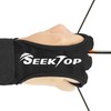 Seektop Traditional Archery Shooting Glove 3 Finger Protection Gloves for