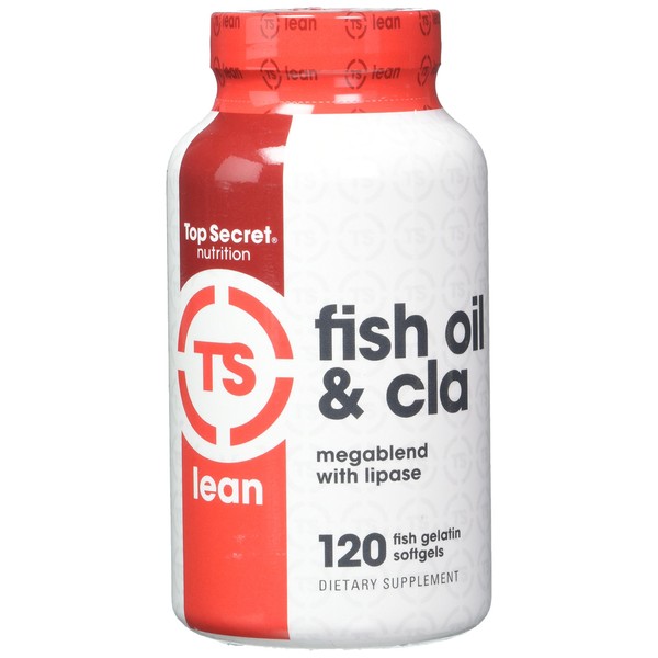 Top Secret Nutrition Fish Oil and CLA Veggie Softgels, 120 Count