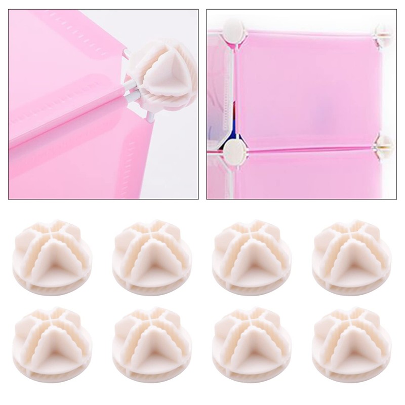 Wire Square Plastic Connectors For Modular Organizer Closet And Wire