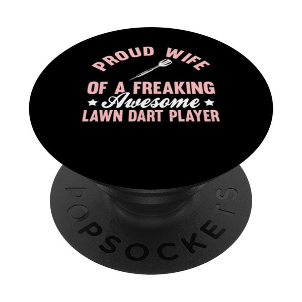 Lawn Dart Player Darts Jarts Wife PopSockets Standard PopGrip