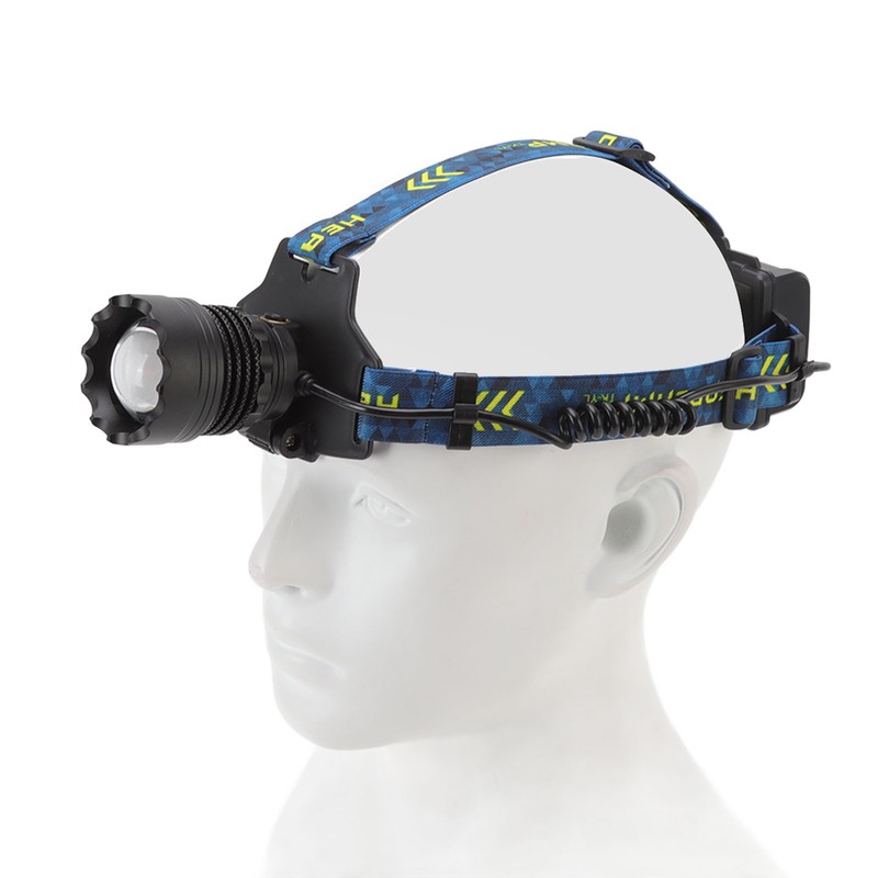 USB Headlamp 3000lm Waterproof 90 Degree Adjustable Hands Free Rechargeable