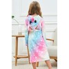 Girls Unicorn Hooded Robe with Matching Slippers, Headband, Blindfold Rainbow