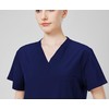 ThreeH Women's Medical Scrubbing Set, Classic Top with V Neck