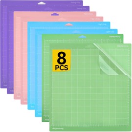 MBLNBVN Juego de 8 Tapete de corte para Silhouette Cameo 30 * 30cm（12 x 12 pulgadas）,Alfombrillas de Corte para Silhouette Cameo,Cutting Mat para manualidades, telas y proyectos de álbumes de recortes