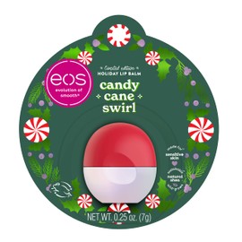 Eos Limited Edition Holiday Lip Balm, Candy Cane Swirl, Christmas Gifts & Stocking Stuffers, Lip Care Products, 0.25 oz