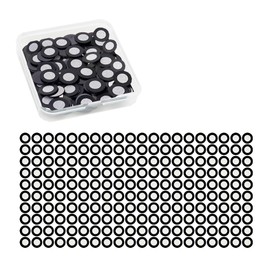 ‌Gloxyuni 200 PCS (6mm Inner/10mm Outer) 3D Scanning Positioning Targets - Magnetic Tracking Dots for Scanner, Diffuse Reflection Reference Point Markers for 3D Scanner