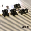 NCSEN Black Door Knobs Interior for Bath & Bed, UFO