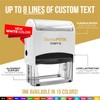 StampMark Customized Office Self Inking Stamp - 6-Lines - XX-Large