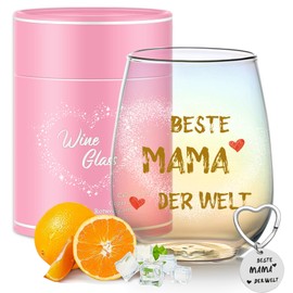 Geschenke für Mama Weingläser mit Gravur Beste Mama der Welt Geschenk für Frauen Muttertagsgeschenk Geburtstagsgeschenk für Mama Muttertag Weihnachten Geschenke Weinglas Mütter Tochter Geschenk