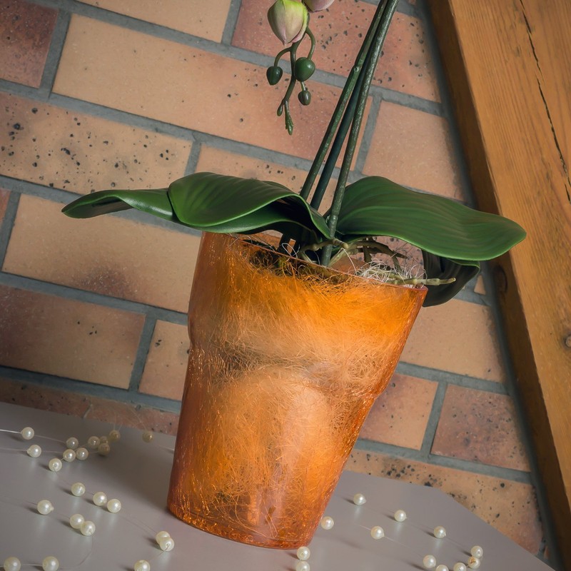 Flower Pot Round Orchid Pot Orchid Diameter 130 mm Height