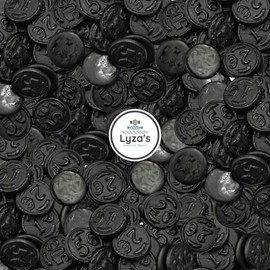 Gustaf's Salted Black Licorice Coins - Lightly Salted Dutch Licorice Candy Gift - Bulk 2.2 LB Bag By Lyza's Sweets & Treats