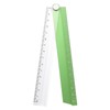 sourcing map Folding Straight Ruler 30cm Metric Aluminum Alloy Protractor